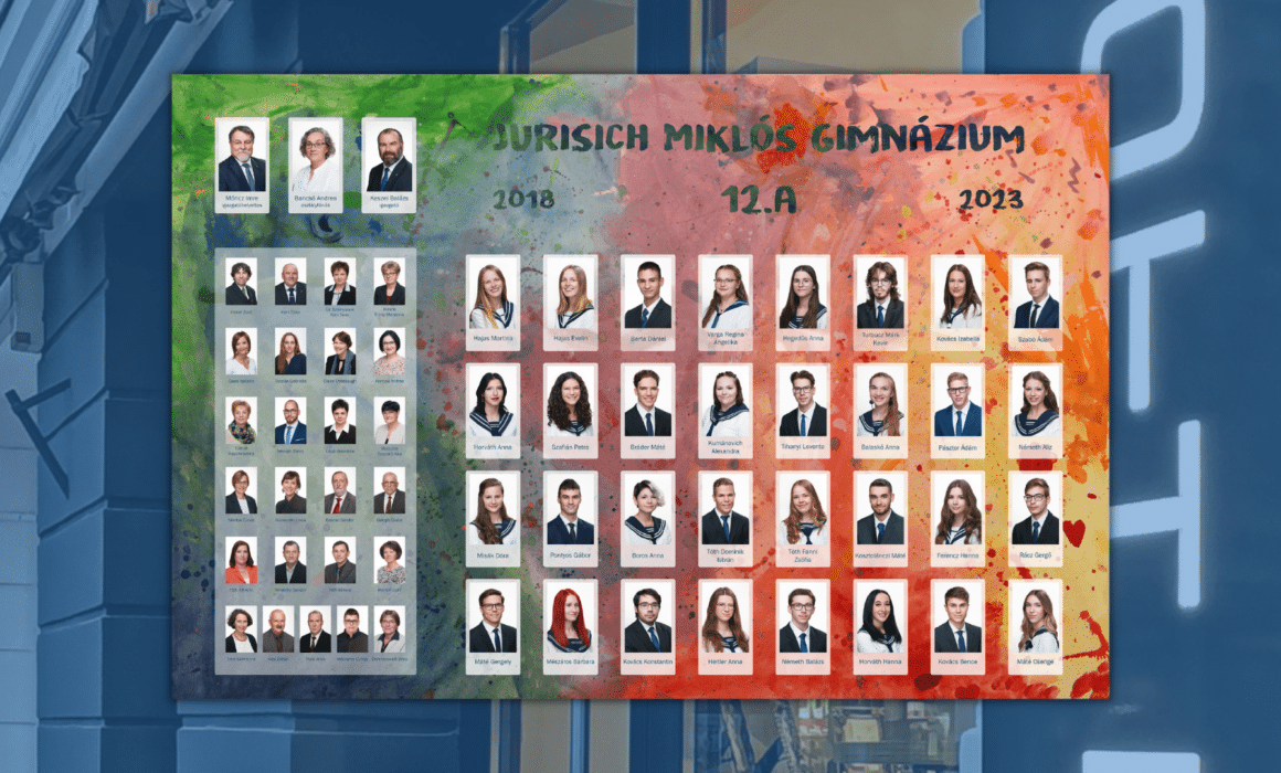 Festékkel színezik álmaikat a Jurisich Miklós Gimnázium végzős diákjai a 12. A osztályból.
