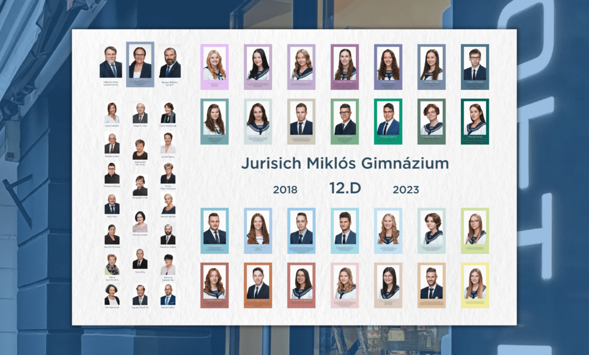 Most a jövő a festőművész és színpalettáján a Jurisich Miklós Gimnázium 12. D osztálya is.